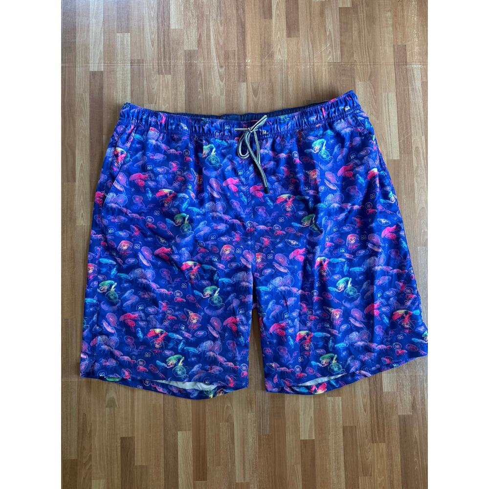 Peter Millar Seaside Moon Jellies Swim Trunks Men's XL Jellyfish Print